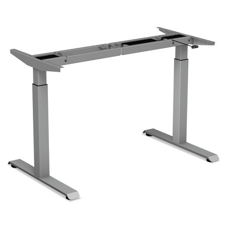 ALERA 2-Stage Electric Adjustable Table Base, 27.5" to 47.2" High, Gray ALEHT2SSG